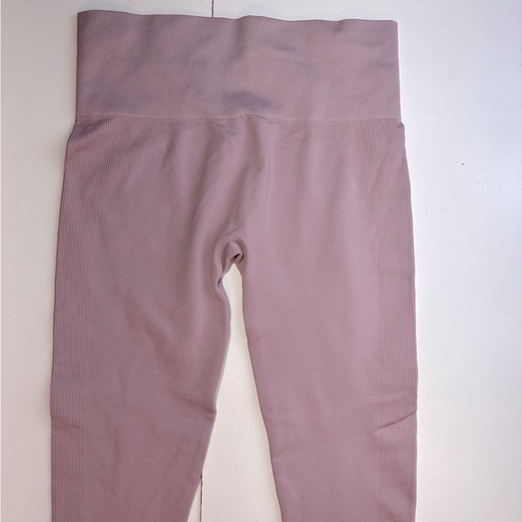Set Active X Revolve Havana Pinkish HiRise Ribbed Seamless Activewear Leggings M - Picture 7 of 15